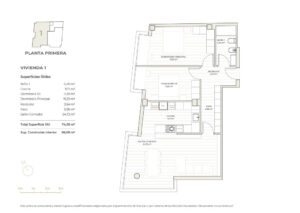 PLANTA 1º VIVIENDA 1